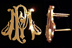 Monogramm für Geschirr